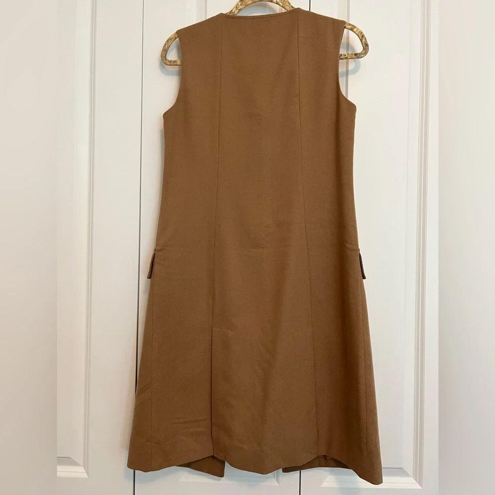 Merona Tan sleeveless long jacket